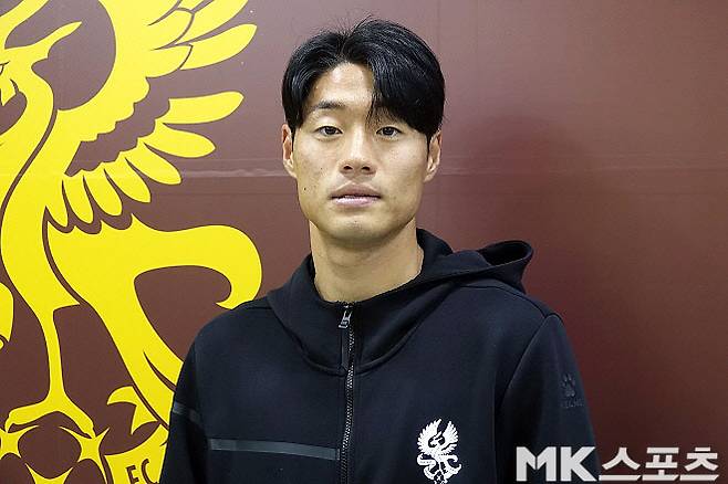 광주 FC 스트라이커 이건희. 사진=이근승 기자
