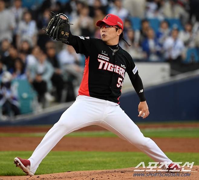 8일 대구 삼성라이온즈파크에서 열린 삼성 라이온즈와 KIA 타이거즈의 경기. KIA 양현종이 역투하고 있다. 대구=박재만 기자 pjm@sportschosun.com/2024.05.08/