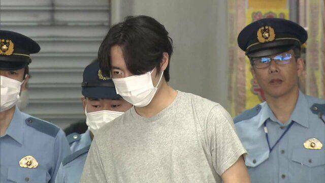 최근 일본 도치기현에서 불에 탄 채 발견된 50대 부부 시신 훼손 혐의로 체포된 한국 국적 강광기(20)씨./FNN(후지뉴스네트워크)