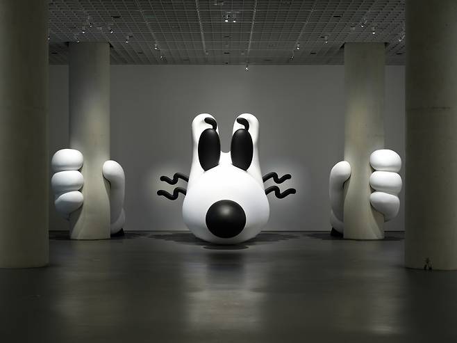 An installation view of “Steven Harrington: Stay Mello" at the Amorepacific Museum of Art in Seoul (Courtesy of the museum, Steven Harrington)