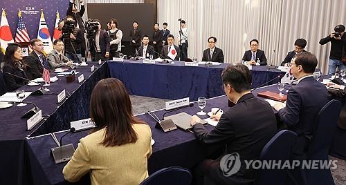 1월 서울에서 열린 한미일 북핵협상대표 회의 [연합뉴스 자료사진]