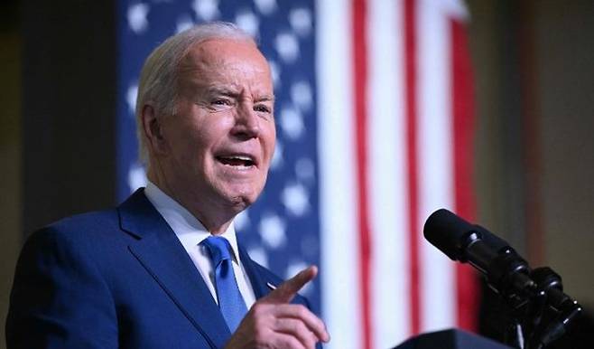 조 바이든 미국 대통령이 김정은 북한 국무위원장을 '한국 대통령'으로 잘못 말해 구설에 올랐다.ⓒ연합뉴스