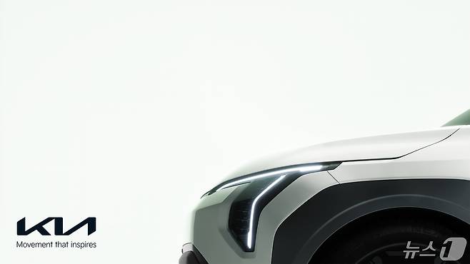 기아가 전기차 대중화를 선도할 ‘더 기아 EV3’의 티저 이미지.(기아 제공) 2024.5.7/뉴스1