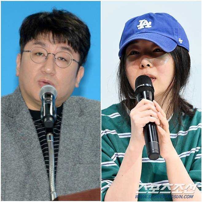 방시혁 하이브 의장, 민희진 어도어 대표  스포츠조선DB