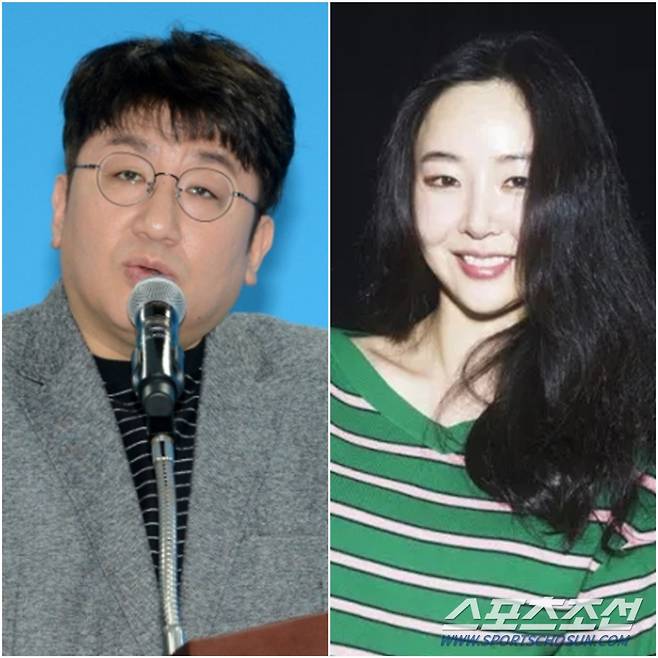 하이브 방시혁 의장(왼쪽), 어도어 민희진 대표. 사진 제공=하이브, 어도어