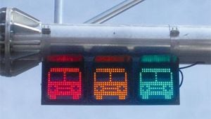 서울시의 ‘버스 표시 신호등’./조선DB