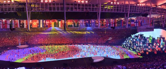 사상 최초로 남미 대륙에서 열린 2016 리우올림픽 개막식 모습. 한국일보 자료사진
