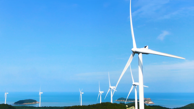 신안 임자도 풍력발전소.&nbsp; 쿠키뉴스DB