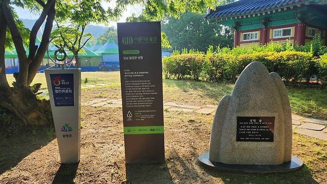 [함양=뉴시스] 서희원 기자= 천연기념물 제154호 상림공원이 숲지기상을 수상과 아름다운 천년의 숲으로 지정 되어있다.. 2024. 05. 12. shw1881@newsis.com *재판매 및 DB 금지