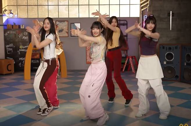 ⓒ맥도날드 '뉴진스와 함께 Chicken Dance' 유튜브 영상 화면 캡처