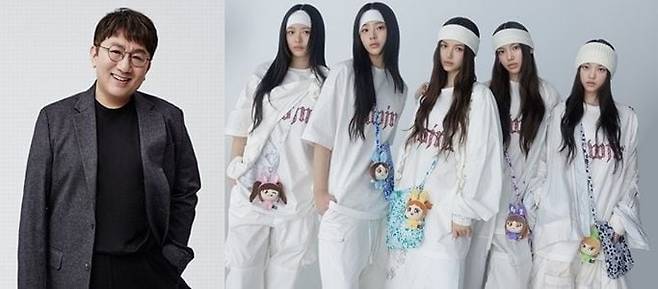 방시혁, 뉴진스. /빅히트 뮤직, 어도어 제공