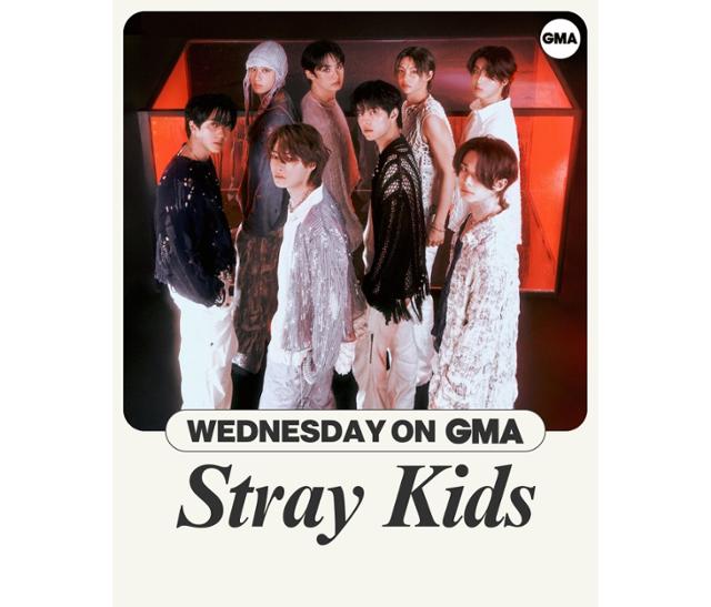그룹 스트레이 키즈(Stray Kids)가 미국 대표 아침 프로그램 '굿모닝 아메리카'(Good Morning America, GMA)에 출격한다. JYP엔터테인먼트 제공