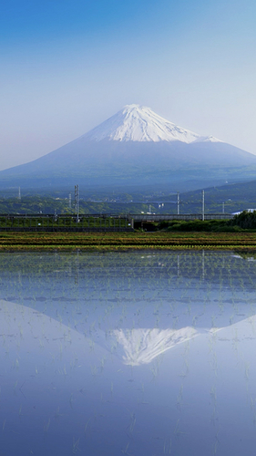 일본 후지산이 보이는 풍경 / bgasst