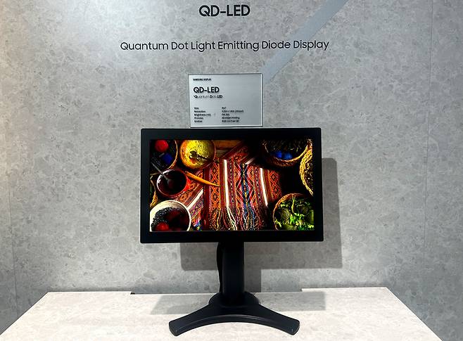 삼성디스플레이가 국제정보디스플레이학회(SID)에서 서보인 퀀텀닷 발광다이오드(QD-LED) <삼성디스플레이>