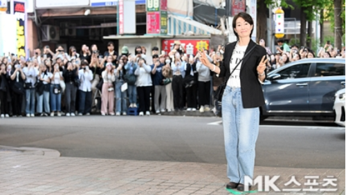나영희는 최근 종영한 tvN 드라마 ‘눈물의 여왕’에서 김수현과 함께 연기한 경험에 대해서도 언급했다. 사진=천정환 기자