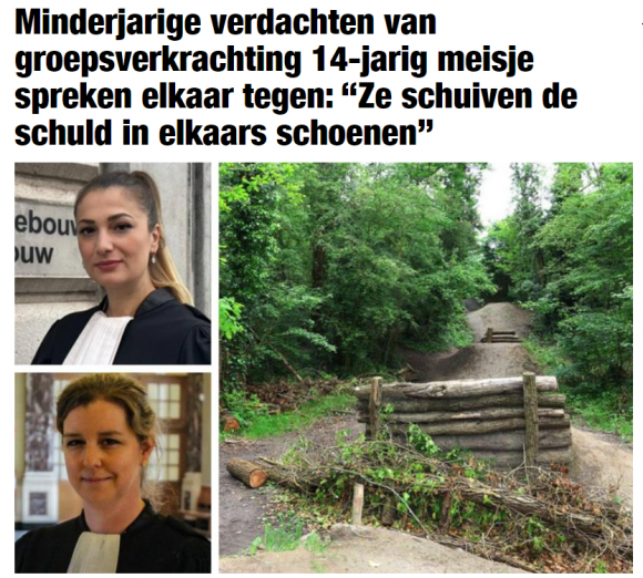 벨기에 매체 뉴스블라드의 보도 캡처