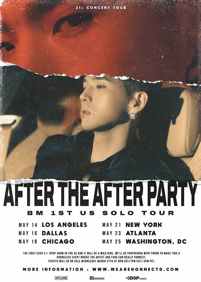 카드(KARD) BM, 데뷔 첫 솔로 투어 'After the After Party' 돌입..美 6개 도시