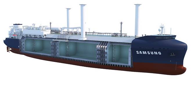 삼성중공업이 공개한 미래형 LNG운반선 이미지