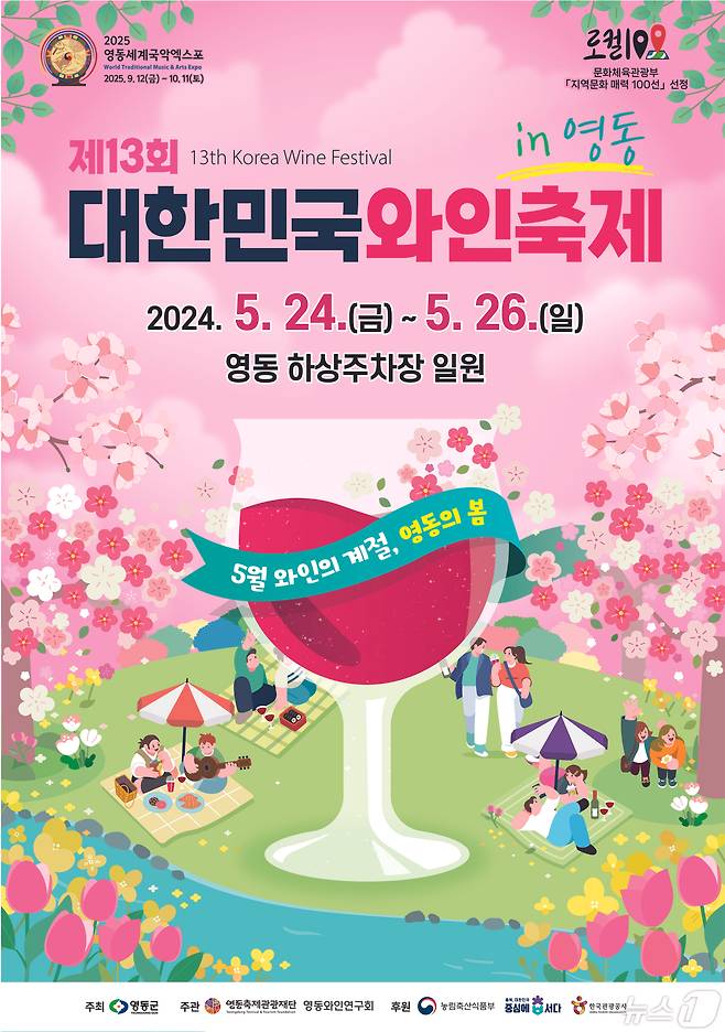 영동군 주최 대한민국 와인축제 홍보물  /뉴스1