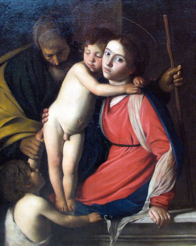 카라바조, 'The Holy Family with Saint John the Baptist'