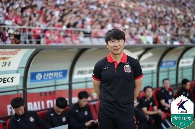 [서울=뉴시스] 프로축구 K리그1 FC서울의 김기동 감독. (사진=프로축구연맹 제공) 2024.05.19. *재판매 및 DB 금지