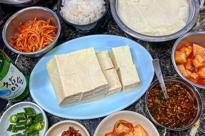 원조할아버지손두부 요리