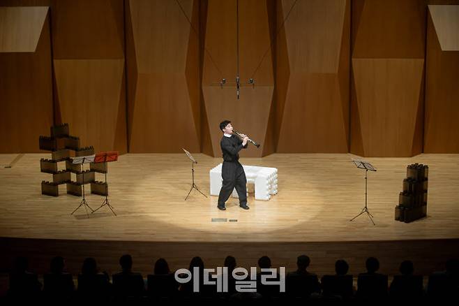 지난 4월 18일 서울 서대문구 금호아트홀 연세에서 열린 ‘NET; WORK’ 클라리네티스트 김한의 공연. (사진=금호문화재단)