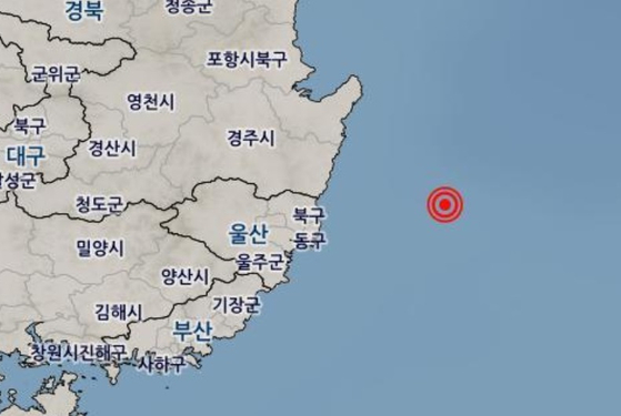 지진 발생 위치. 〈사진=기상청 홈페이지〉