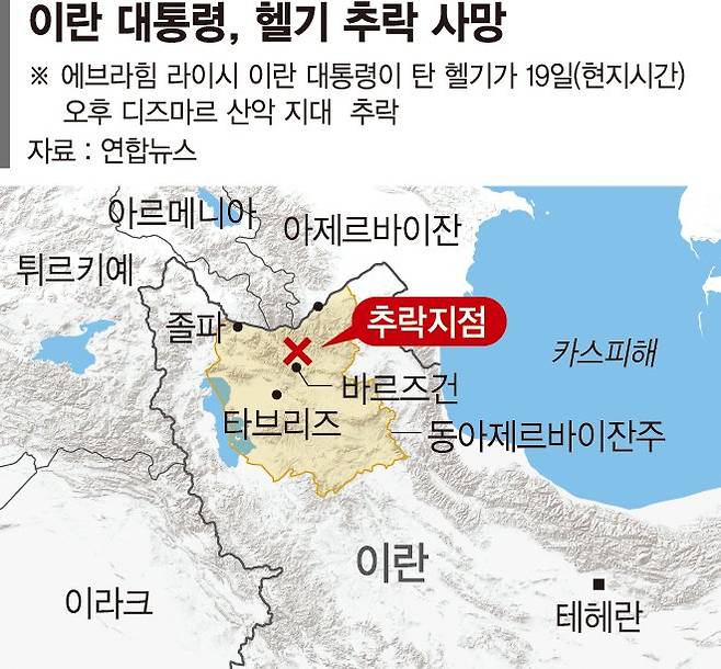 이란 대통령, 헬기 추락 사망… 중동정세 요동칠까 주목