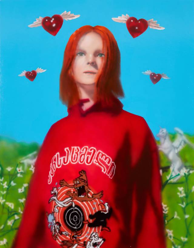 노상호, 홀리 HOLY 2022, Acrylic on canvas 116.8X91cm. 사진제공= 아라리오 갤러리. 해당 작품은 28~29일 서울 신라호텔에서 열리는 ‘서울포럼2024’에서도 만나볼 수 있다.