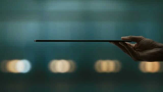 애플의 최근 출시한 M3 아이패드 프로, 역대 가장 얇은 두께를 가졌다. (사진=애플)