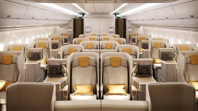 에어버스 350 비즈니스 스마티움.  /사진=아시아나항공