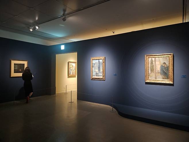 An installation view of "Edvard Munch: Beyond the Scream” at the Seoul Arts Center (Park Yuna/The Korea Herald)