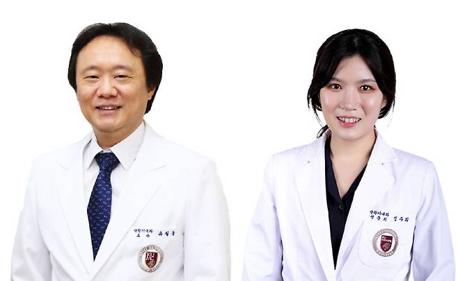 유철웅 교수(왼쪽)와 정주희 교수