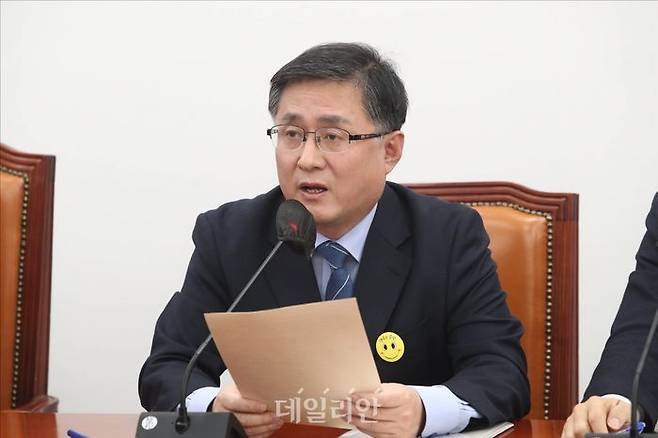 더불어민주당 인재위원회 간사인 김성환 의원 ⓒ데일리안 홍금표 기자