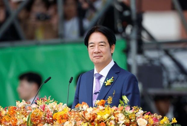 라이칭더 신임 대만 총통이 지난 20일 타이베이 총통부 앞에서 취임식을 갖고 있다. ⓒ 로이터/연합뉴스