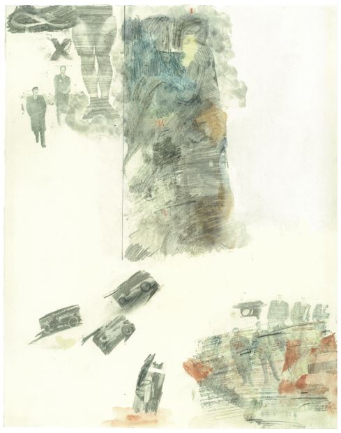 로버트 라우셴버그, 단테의 신곡: 지옥 중 제12곡, 1959-60, 리소그래프, 36.8×28.9cm