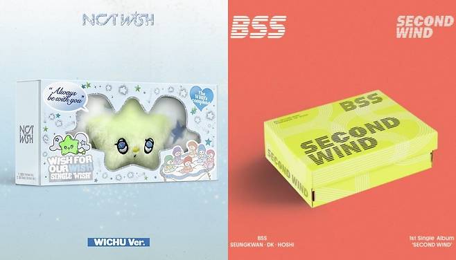 사진 = NCT 위시 공식 SNS, 부석순 앨범 판매 페이지 갈무리