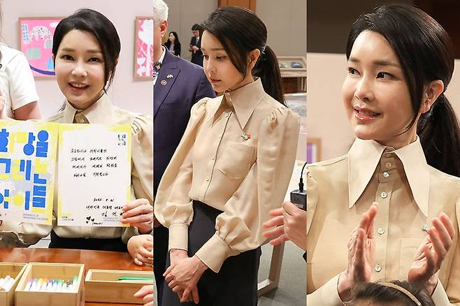 공개 행보를 재개한 김건희 여사. / 사진=연합뉴스