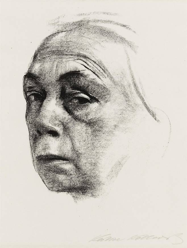 케테 콜비츠, ‘자화상’, 1924