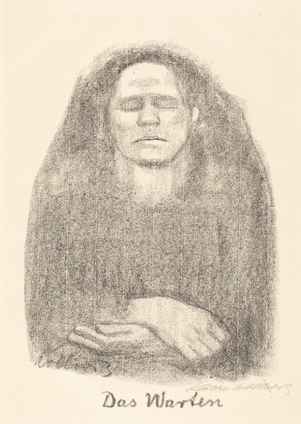 케테 콜비츠, ‘기다림(두려움)’, 1914