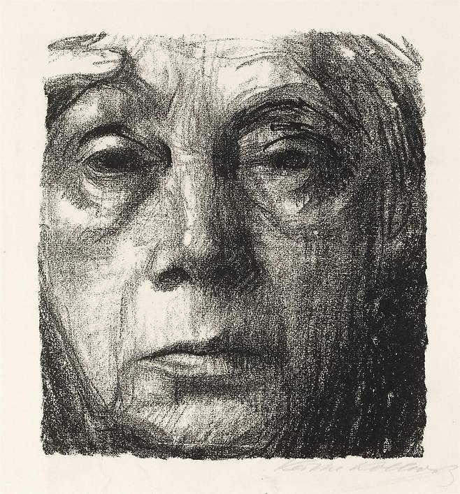 케테 콜비츠, ‘자화상’, 1933
