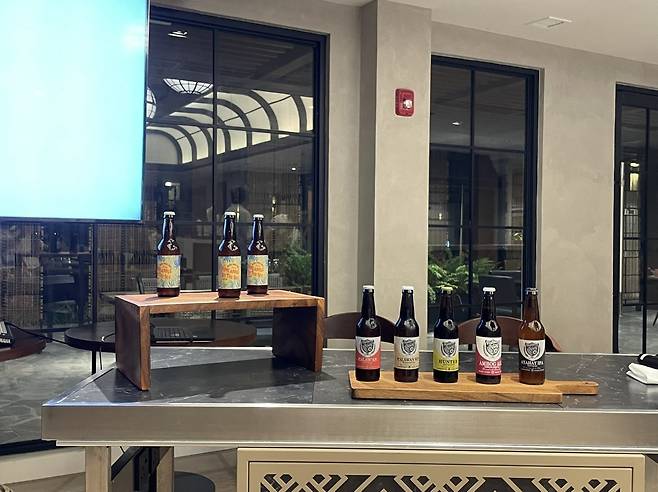 팔라웨뇨 브루어리의 수제 맥주들. 이혜원 동아닷컴 기자 hyewon@donga.com