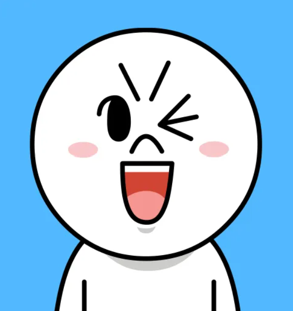 라인프렌즈 대표 캐릭터 '문' 이미지.