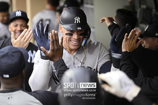 ▲ 4경기 연속 홈런포를 생산한 뉴욕 양키스 강타자 애런 저지.