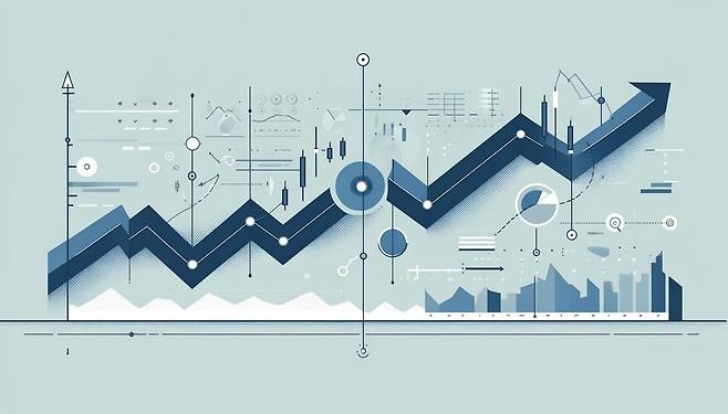 상승세 시장(일러스트)  그림은 기사와 직접적 관련이 없습니다. [생성AI 챗GPT 제작]