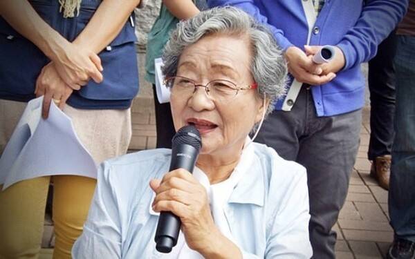 집회에서 발언하는 고인.                                             필자 제공