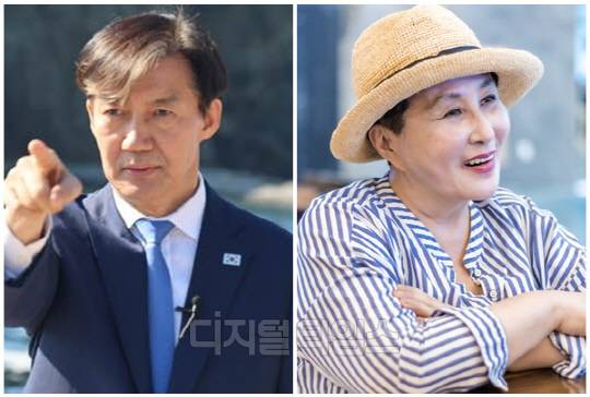 조국(왼쪽) 조국혁신당 대표와 전여옥 전 국회의원. <디지털타임스 박동욱 기자, 디지털타임스 DB>