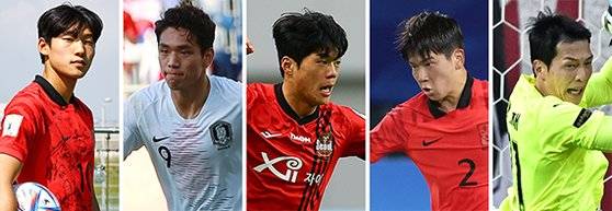 배준호, 오세훈, 최준, 황재원, 황인재(왼쪽부터 순서대로)