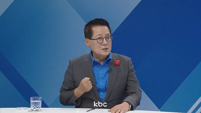 ▲ 28일 KBC '여의도초대석'에 출연한 박지원 전 국가정보원장 